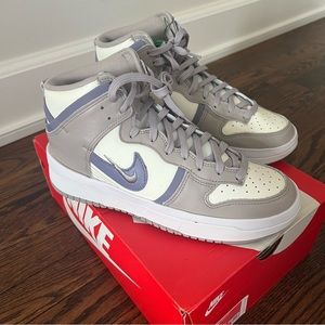 wmns dunk high up rebel iron purple